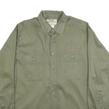 WRANGLER Mens Green Southern Outdoors Cotton Shirt 2XL Button Pocket Casual