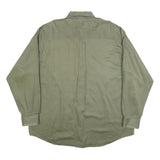 WRANGLER Mens Green Southern Outdoors Cotton Shirt 2XL Button Pocket Casual