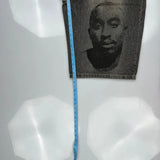 Tupac Markaveli Graphic Denim Shorts - 44W 13L Grey Cotton