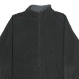 STARTER Mens Black Jacket L Polyester Plain Zip Comfort Casual Sportswear