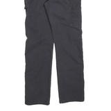 DICKIES Mens Cotton Blend Black Regular Straight Trousers W32 L32 Workwear Zip