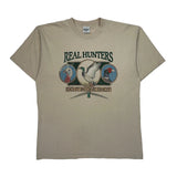 Real Hunters Murina Single Stitch T-Shirt - XL Beige Cotton