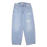 LEVI'S Womens Loose Blue Denim Light W30 L28 Casual Zip Cotton Blend Jeans