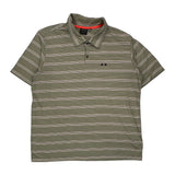 Oakley Striped Polo Shirt - XL White Cotton