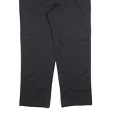 DICKIES Mens Black Regular Fit Straight Leg Trousers W38 L30 Cotton Blend Zip