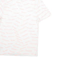 CHAMPION Mens White Graphic T-Shirt S Short Sleeve Crew Neck Logo Print