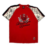 Crown Logo Brooklyn Xpress Graphic T-Shirt - XL Red Cotton