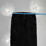 Unbranded Carpenter Pants - 36W 32L Black Cotton