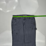 Carhartt Carpenter Trousers - 32W UK 12 Grey Cotton