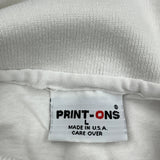 Graphic Coca-Cola Cartoon Polo Shirt - Large White Cotton