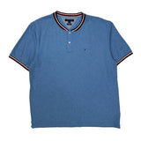 Tommy Hilfiger Striped Polo Shirt - 2XL Blue Cotton
