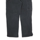 DICKIES Mens Regular Black Cotton Denim Jeans W36 L29 Workwear Straight Fit Zip