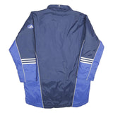 ADIDAS Mens Blue & Navy Zip Jacket L Polyamide Sportswear Long Sleeve Casual