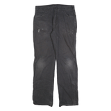 DICKIES Mens Black Cotton Blend Regular Fit Straight Leg Trousers W32 L32