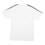 NIKE Mens White & Red Graphic T-Shirt S Short Sleeve Crew Neck Sportswear