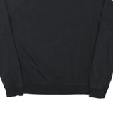 NIKE Mens Black Crew Neck S Cotton Blend Pullover Sweatshirt S Logo