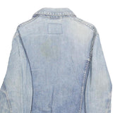 LEVI'S Mens Blue Cotton Denim Jacket S Woven Button Closure Classic Fit Casual