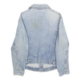 LEVI'S Mens Blue Cotton Denim Jacket S Woven Button Closure Classic Fit Casual