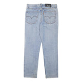 LEVI'S Mens Slim Blue Denim Light Wash Jeans W32 L28 Classic Zip Pocket