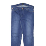 LEE Womens Slim Skinny Blue Denim Regular Wash Jeans W30 L28 Stylish Zip Closure