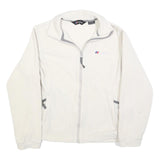 BERGHAUS Womens White Zip Jacket UK 12 Polyester Fleece Outdoor Warm Layer