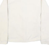 BERGHAUS Womens White Zip Jacket UK 12 Polyester Fleece Outdoor Warm Layer