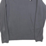 NIKE Mens Grey Crew Neck Long Sleeve Pullover Sweatshirt M Cotton Blend Jersey