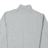 NIKE Mens Grey San Diego State Baseball 1/4 Zip Sweatshirt L Cotton Blend Casual