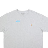 CARHARTT Mens Grey Pocket T-Shirt XL Short Sleeve Crew Neck Cotton Blend Casual