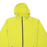 MAMMUT Mens Yellow Hooded Jacket M Polyester Blend Plain Zip Outdoor Activewear