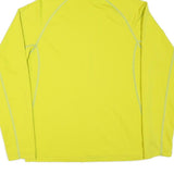 MAMMUT Mens Yellow Hooded Jacket M Polyester Blend Plain Zip Outdoor Activewear