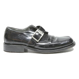 BOSS Monk Strap Mens Leather Black UK 7 Formal Dress Buckle Shoes Stylish