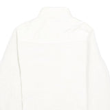 CHAMPION Womens White Zip Jacket M Polyester Plain Casual Outdoor Warm