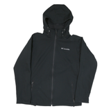 COLUMBIA Womens Black Outdoor Jacket M Polyester Blend Hooded Zip Up