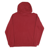 NIKE Mens Red University Of Oklahoma Pullover Hoodie L Cotton Blend Drawstring