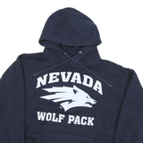 USA Mens Navy Blue Nevada Wolf Pack Pullover Hoodie M Cotton Blend