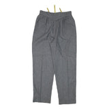 C&A Womens Wool Grey Relaxed Tapered Trousers W27 L27 Classic Zip Closure