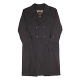 NEWPORT HARBOR Mens Black Classic Jacket L Polyester Button Plain Long Sleeve