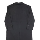 NEWPORT HARBOR Mens Black Classic Jacket L Polyester Button Plain Long Sleeve