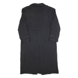 NEWPORT HARBOR Mens Black Classic Jacket L Polyester Button Plain Long Sleeve