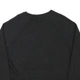 PUMA Womens Black Cotton Blend Crew Neck L Sweatshirt Logo Casual Pullover