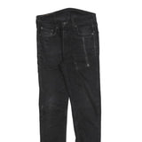 LEVI'S 519 Hi-Ball Mens Jeans Black Slim Skinny Denim W30 L28 Zip