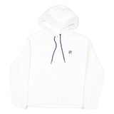 FILA Womens White Hoodie XL Polyester Blend Casual Wear Drawstring Hood