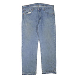 LEVI'S 501 Mens Jeans Blue Regular Straight Denim Medium W38 L30 Classic Button