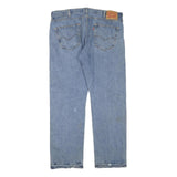 LEVI'S 501 Mens Jeans Blue Regular Straight Denim Medium W38 L30 Classic Button