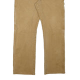 DICKIES Mens Cotton Blend Beige Regular Fit Straight Trousers W34 L33 Workwear