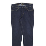 LEVI'S Womens Slim Blue Denim Jeans W29 L32 Zip Pocket Stitch Detail