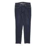 LEVI'S Womens Slim Blue Denim Jeans W29 L32 Zip Pocket Stitch Detail