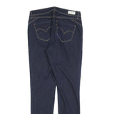 LEVI'S Womens Slim Blue Denim Jeans W29 L32 Zip Pocket Stitch Detail