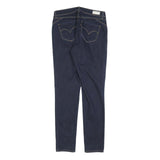 LEVI'S Womens Slim Blue Denim Jeans W29 L32 Zip Pocket Stitch Detail